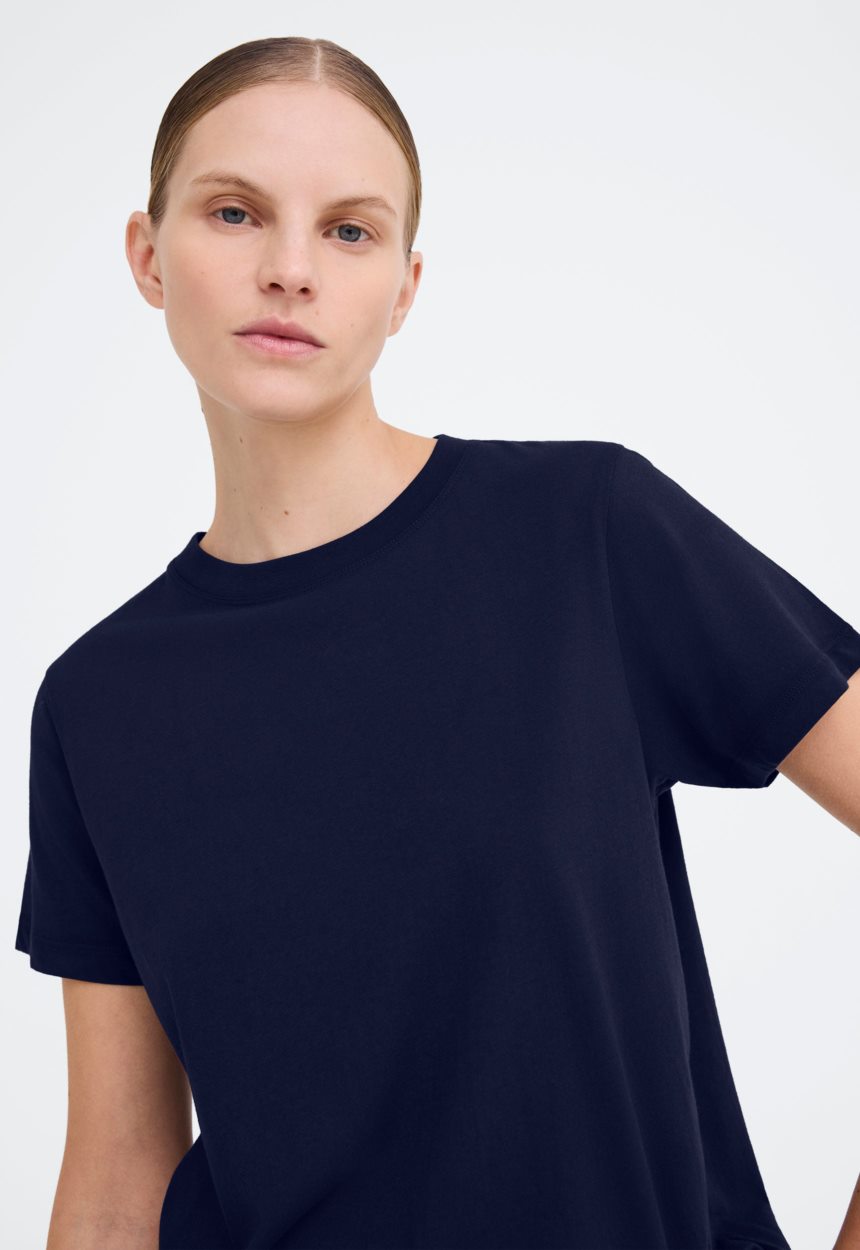 Jac + Jack Verte Tee - Darkest Navy